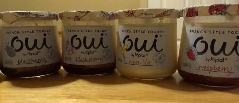 how to reuse Oui yogurt jars